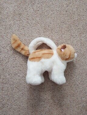 Girl's Stuffed Animal Cat Purse Orange And White